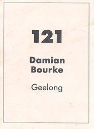 1990 Select AFL Stickers #121 Damian Bourke Back